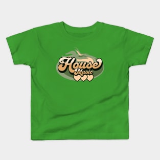 HOUSE MUSIC  - House Music Heat (earth green/tan) Kids T-Shirt